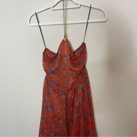 MISA Adele Dress in Aranciatta Paisley FLAWED SMALL - Picture 12 of 15